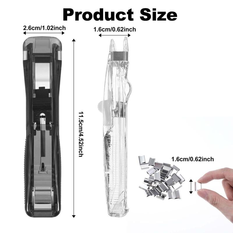 đPortable Binder Clip Stapler - â¤ď¸Includes 50 reusable clips