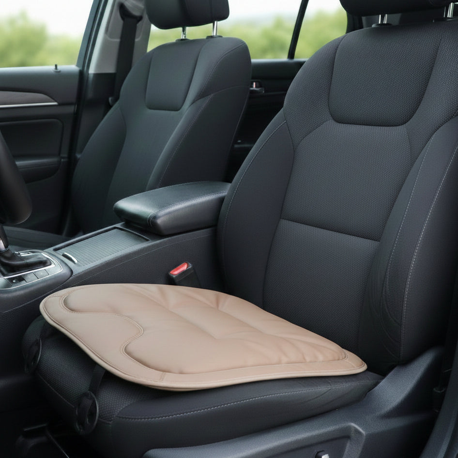 Premium Nappa Leather Car Seat Cushion