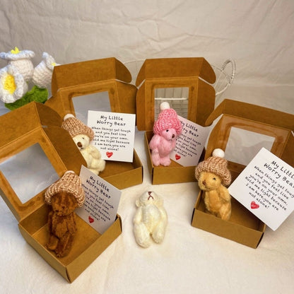 🎁Handmade Mini Plush Teddy Bear in Box