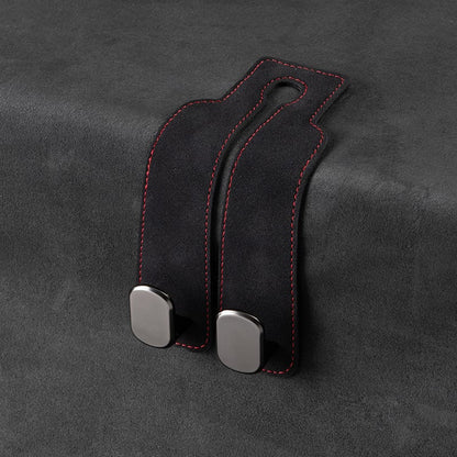 🎉(Buy 1 Get 1 Free) -🚗Car Seat Back Alcantara Storage Hook -💥Double Hook Holder for Convenient Storage