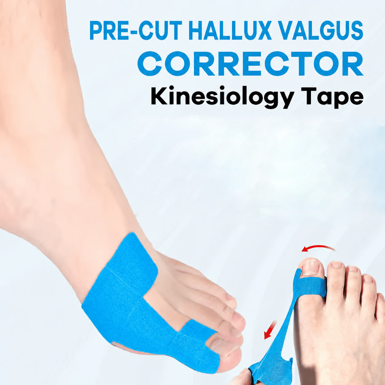 👣Premium Pre-Cut Bunion Tape | Sweatproof Elastic Athletic Tape for All-Day Wear 🛡️✨