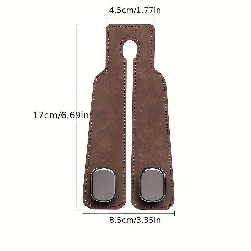🎉(Buy 1 Get 1 Free) -🚗Car Seat Back Alcantara Storage Hook -💥Double Hook Holder for Convenient Storage