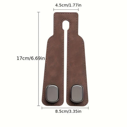 🎉(Buy 1 Get 1 Free) -🚗Car Seat Back Alcantara Storage Hook -💥Double Hook Holder for Convenient Storage