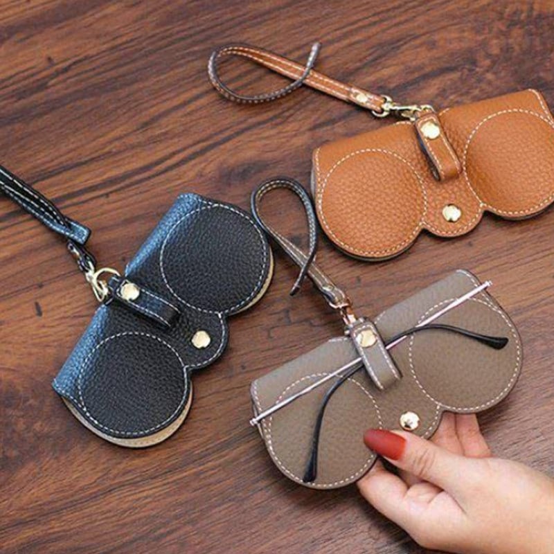 🎁Flash Sale⚡ 50K+ SOLD!🔥Soft PU Leather Sunglasses Bag👓️(Buy 1 Get 1 Free)