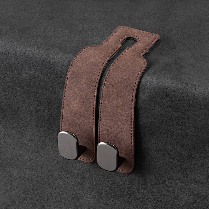 🎉(Buy 1 Get 1 Free) -🚗Car Seat Back Alcantara Storage Hook -💥Double Hook Holder for Convenient Storage