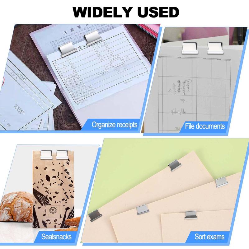 📄Portable Binder Clip Stapler - ❤️Includes 50 reusable clips