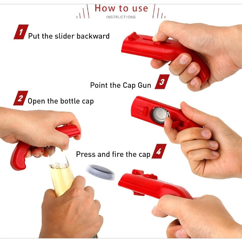 🎁The Father's Day gift he'll actually use!🎯Cap Launcher Bottle Opener